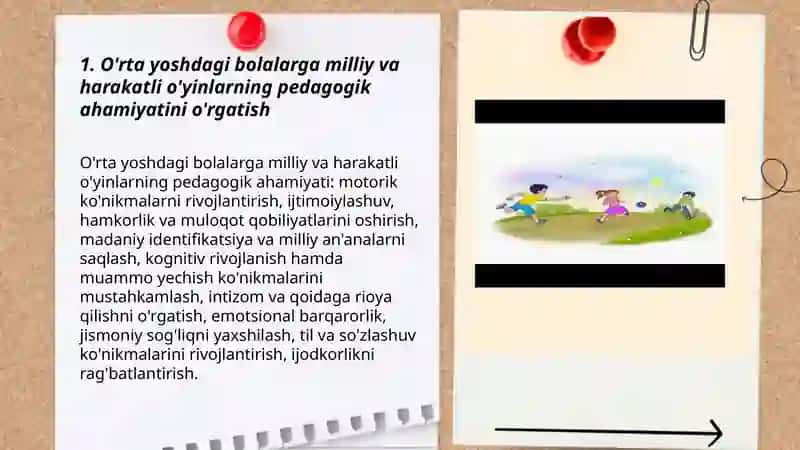 O'rta yoshdagi bolalarga beriladigan milliy va harakatli oyinarni o'rgatish 3