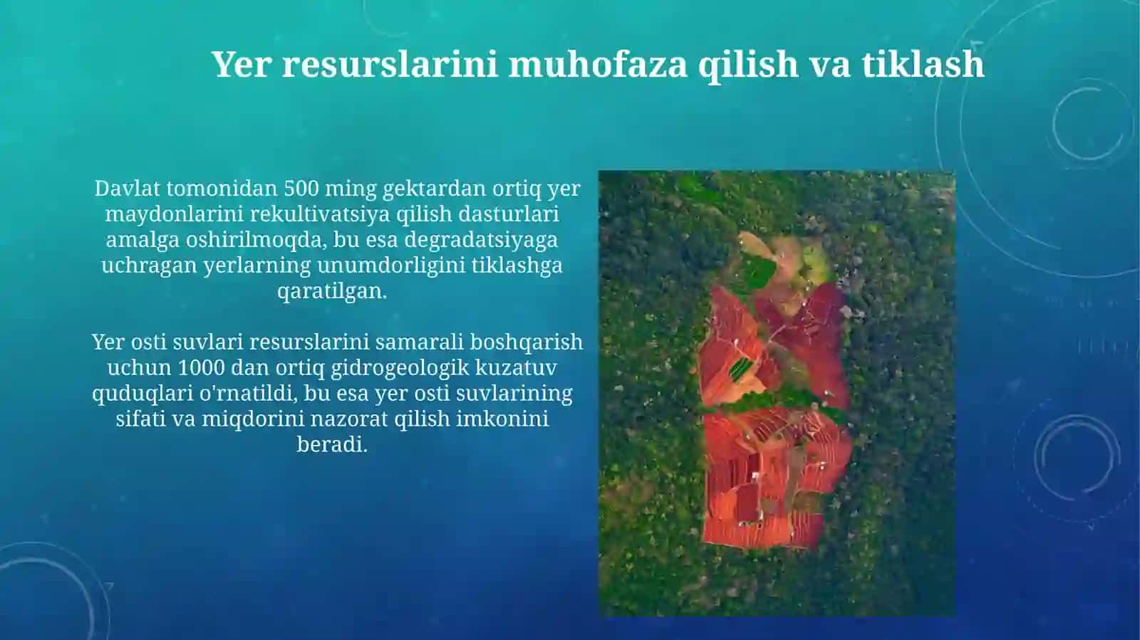 Yer zahiralari va ulardan oqilona foydalanish 3