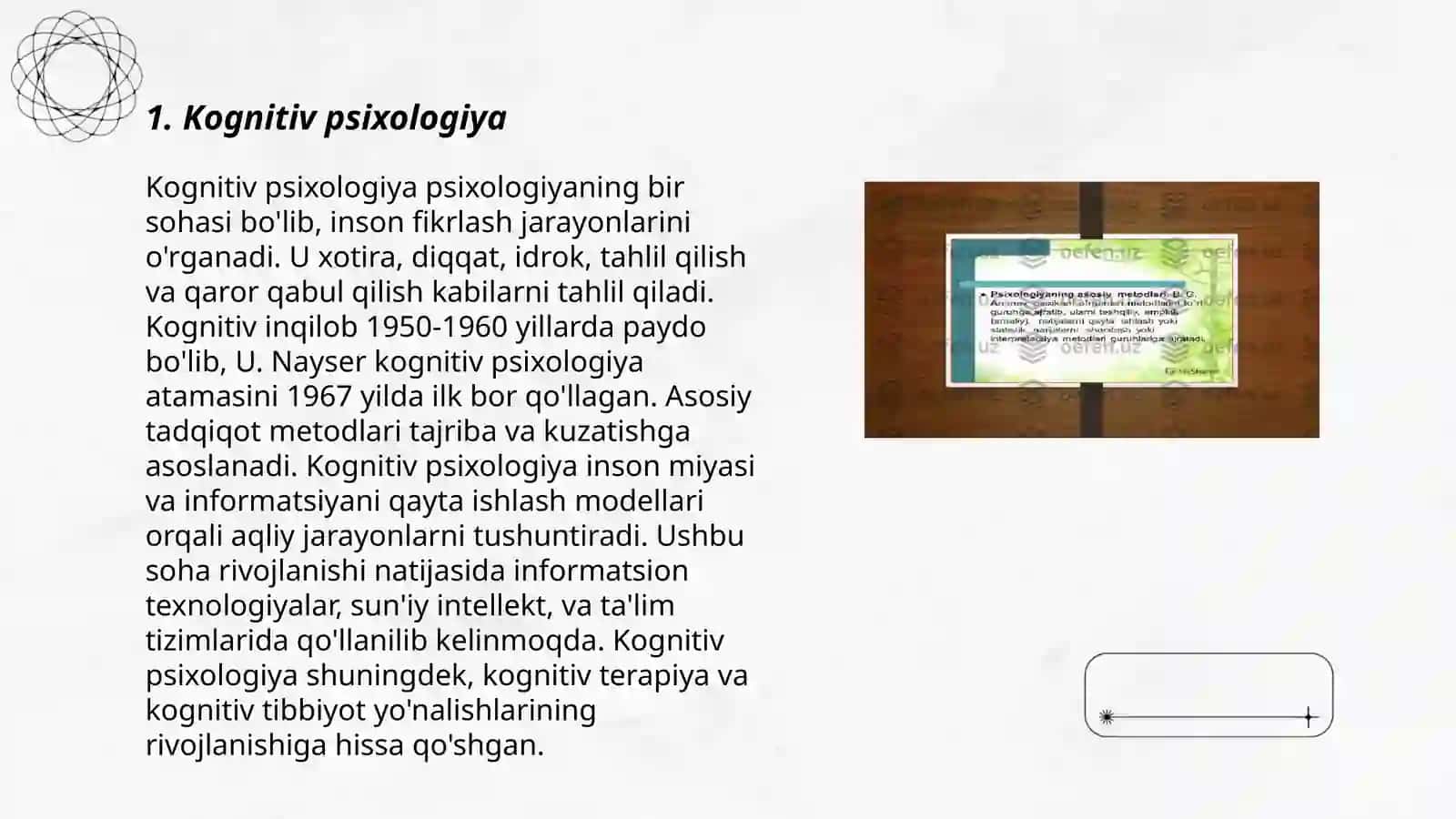 Hozirgi zamon psixologiyasining tarmoqlari 3