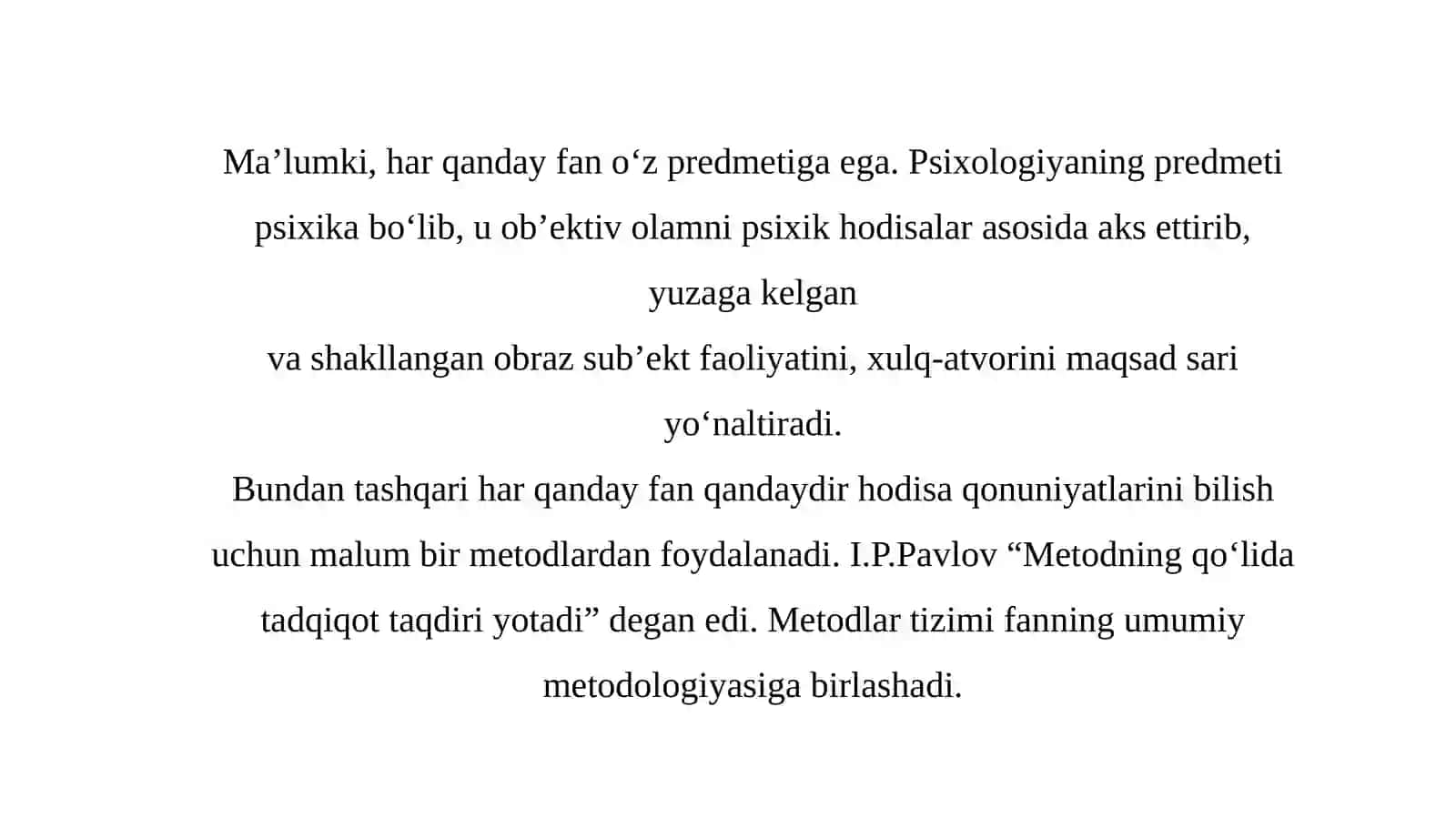 Fanining ilmiy tadqiqot metodlari 3