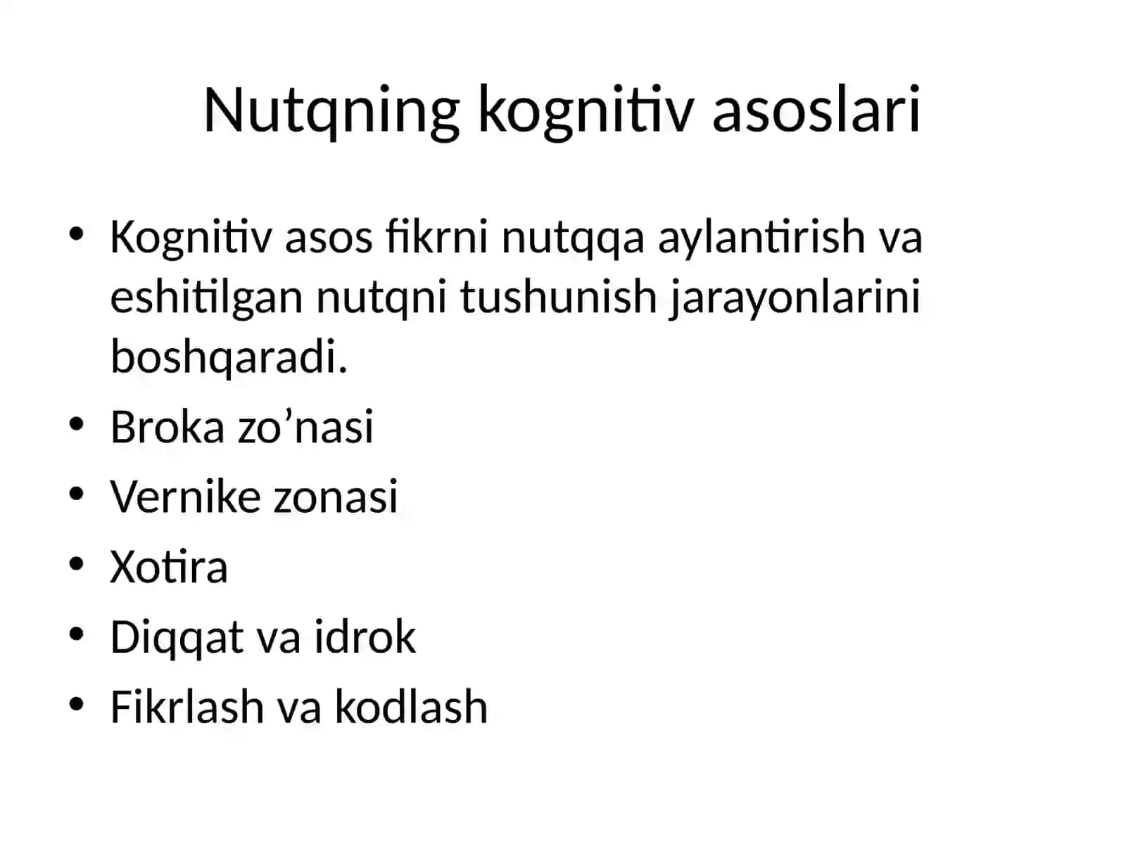 Kognitiv jarayonlar bilan nutqning bog'liqligi 3