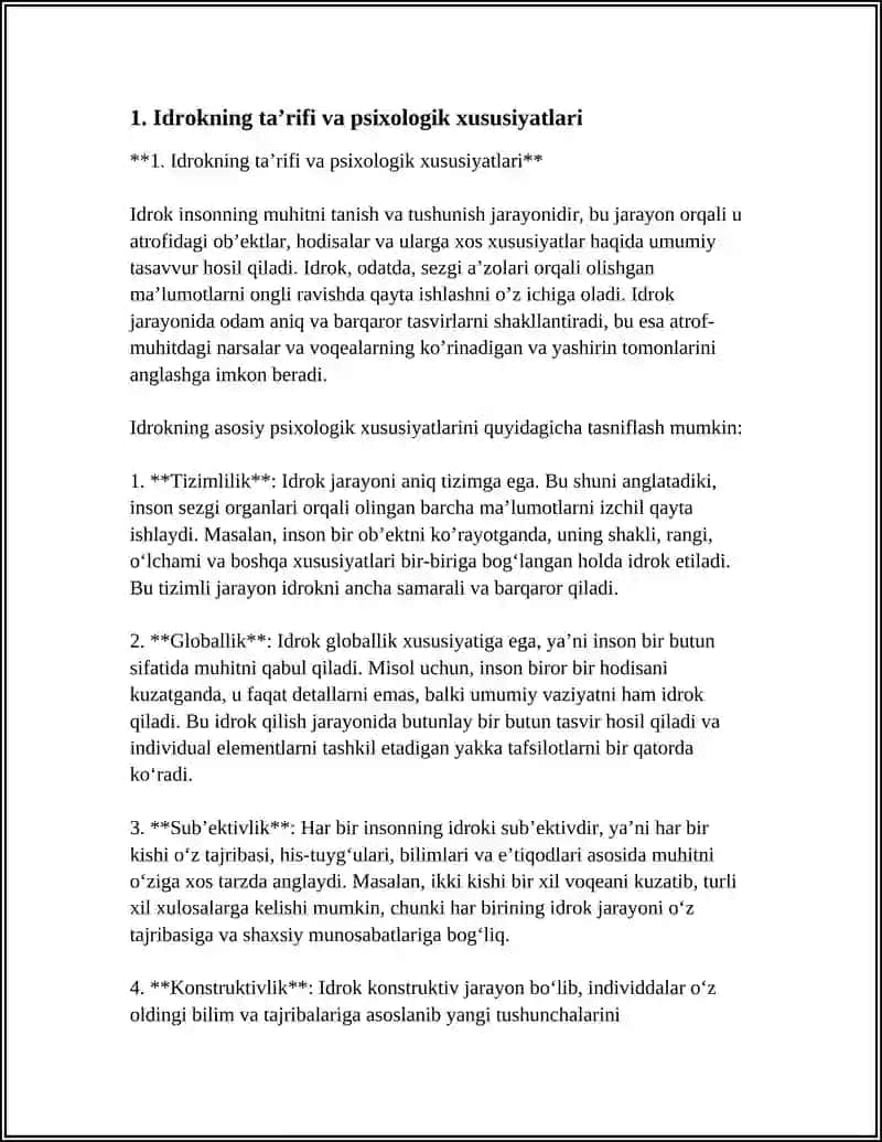 IDROKNING PSIXOLOGIK XUSUSIYATLARI 3