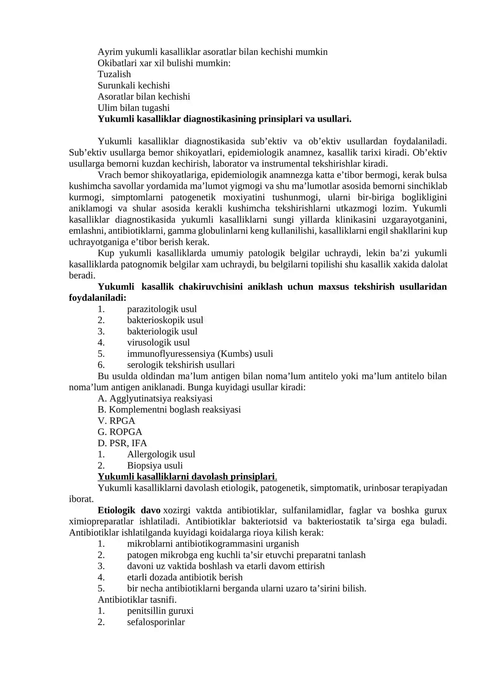 YUQUMLI KASALLIKLAR FANIGA KIRISH. VIRUSLI GEPATITLARNING (B, C, D) ERTA VA QIYOSIY TASHXISOTI 3