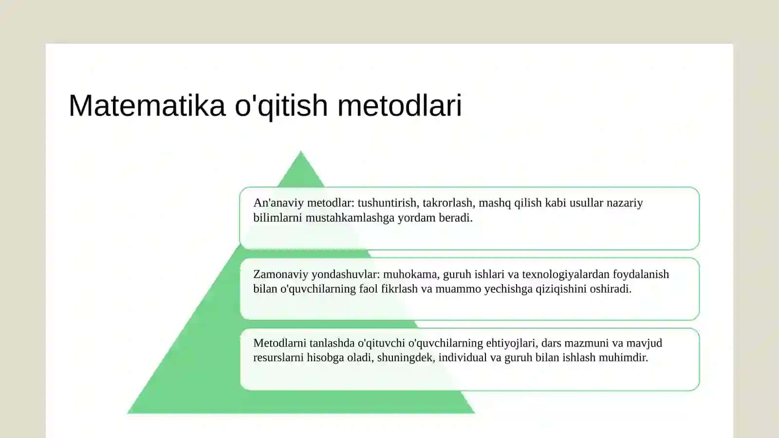Boshlang'ich sinfda matematika o'qitish metodikasi fan sifatida 3