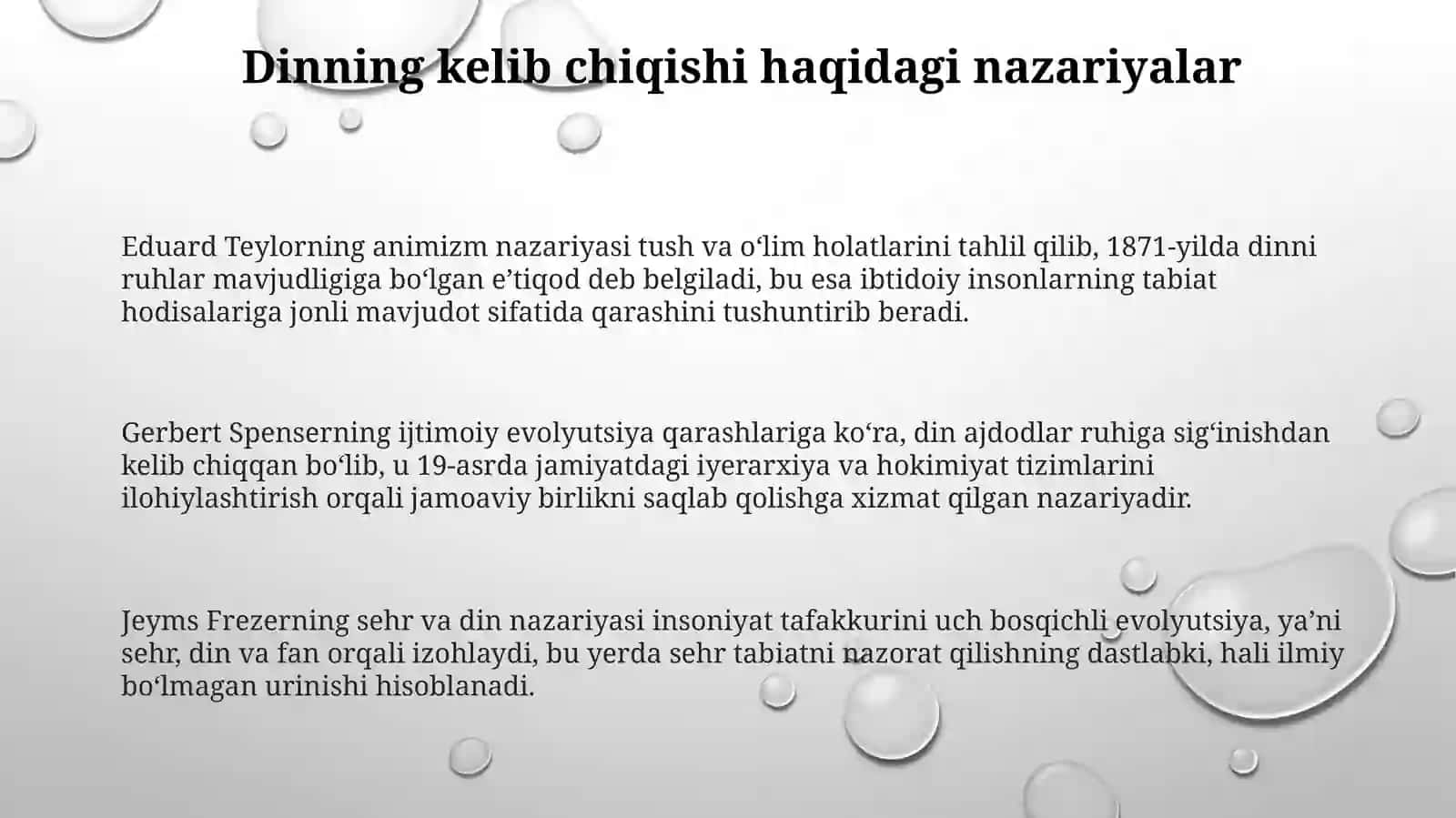 Dinning kelib chiqishi borasidagi ilmiy nazariyalar va ibtidoiy din shakllari 3
