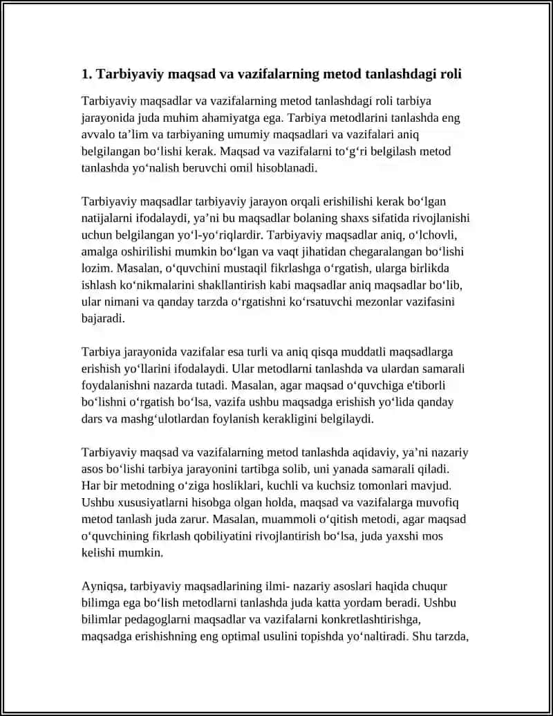 TARBIYA METODLARINI TANLASH ASOSLARI 3