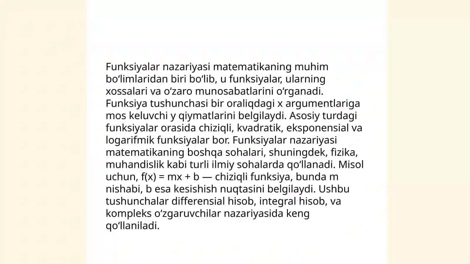 Mahmudov Behruz Matematik analiz fanidan mustaqil ish 3