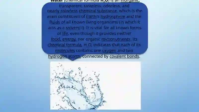 Water and it’s Features 3