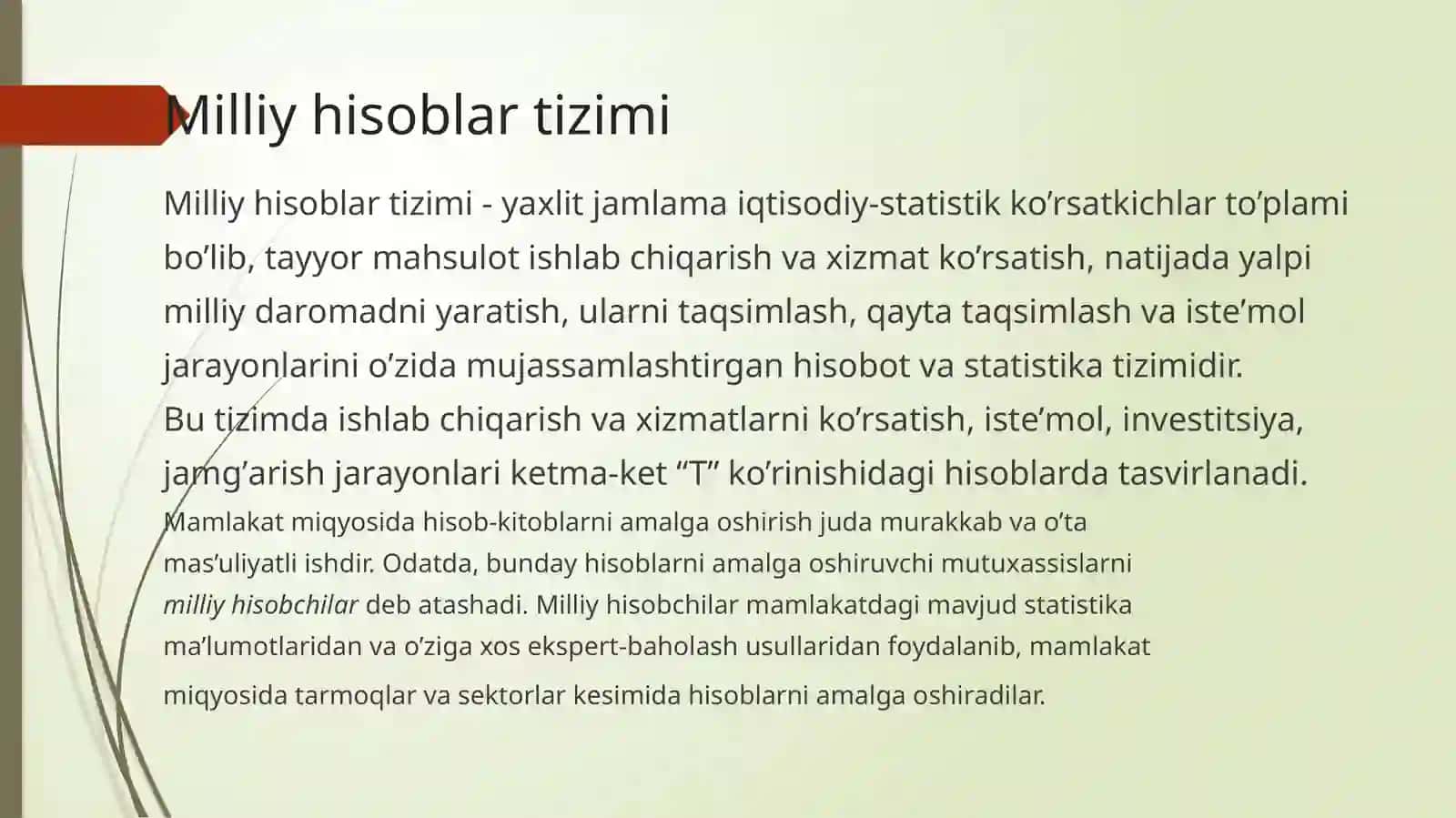 Milliy hisoblar tizimi – iqtisodiy statistikaning uslubiy negizi 3