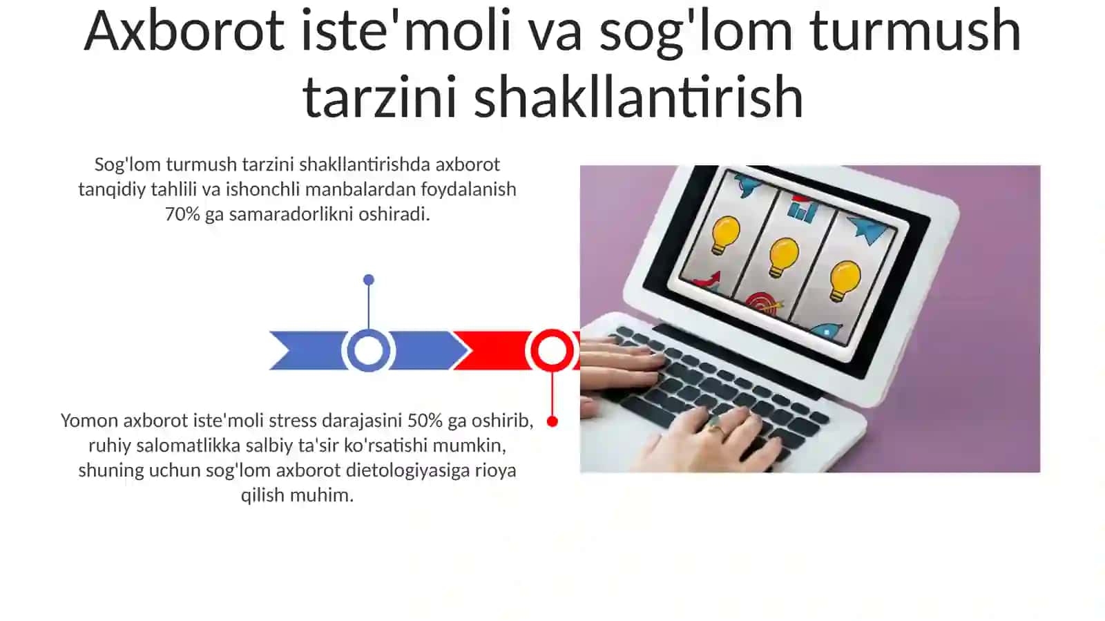 Axborot iste'moli va sog'lom turmush tarzini shakllantirish 3