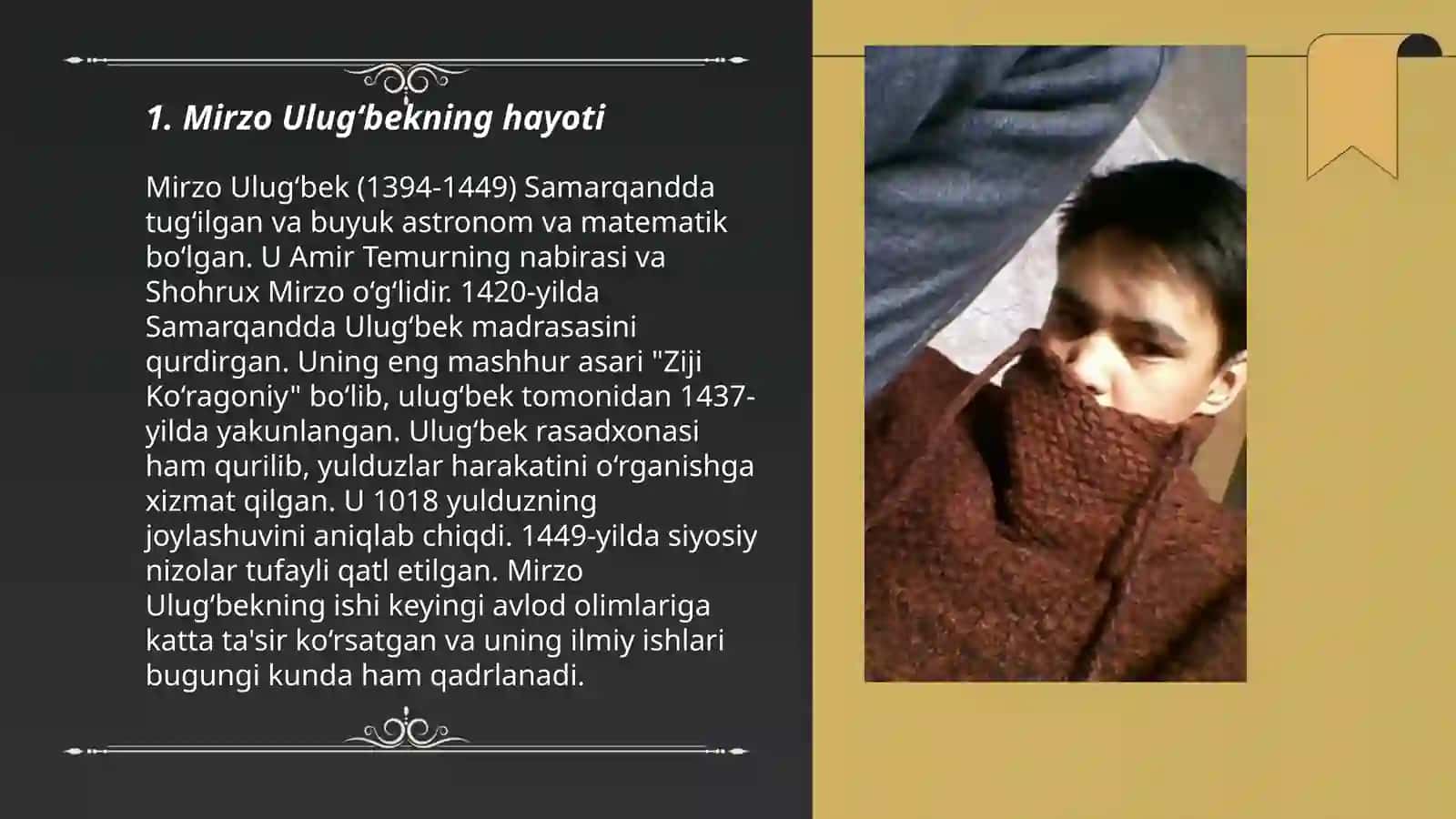 Mirza Ulug'bek mamleket gayratkeri ham ulli alim 3