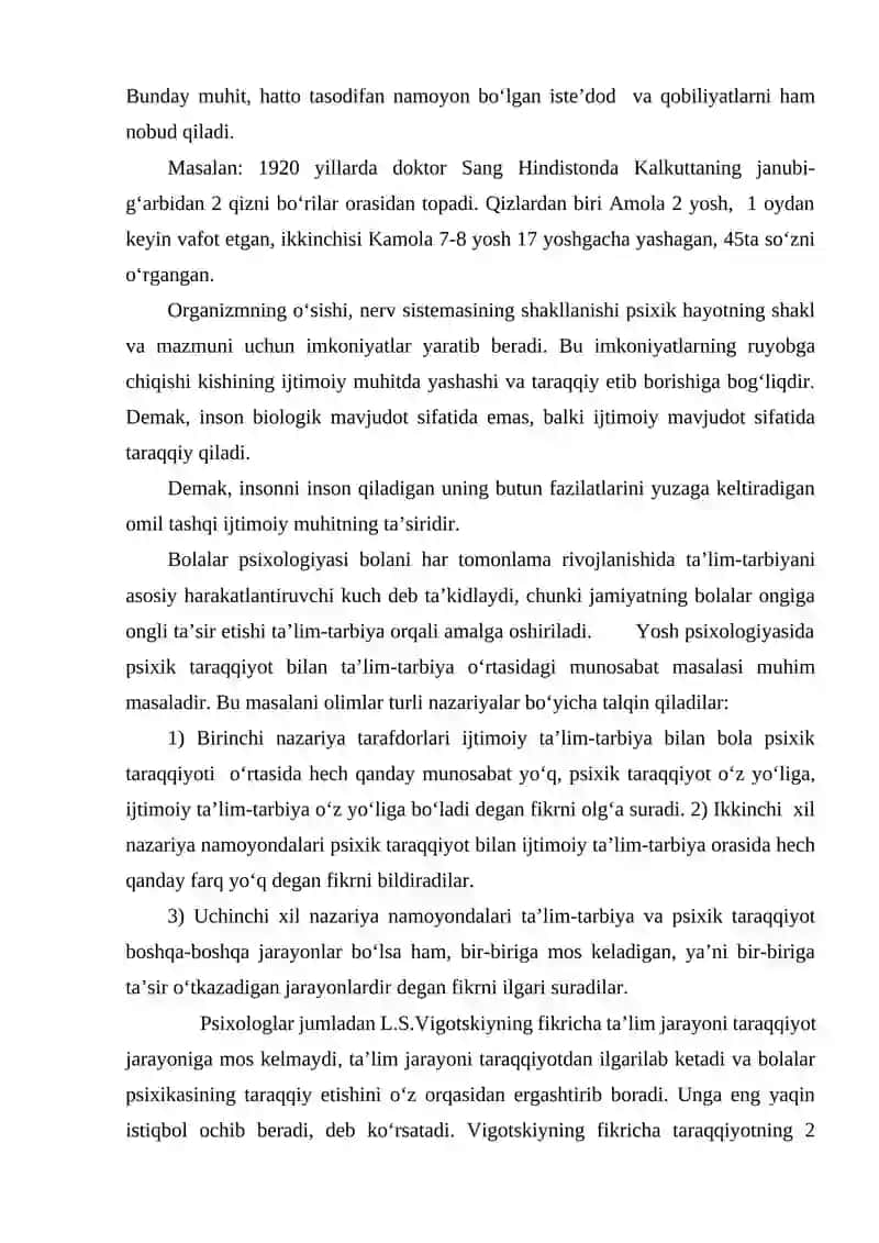 Psixik taraqqiyotning asosiy qonuniyatlari 3