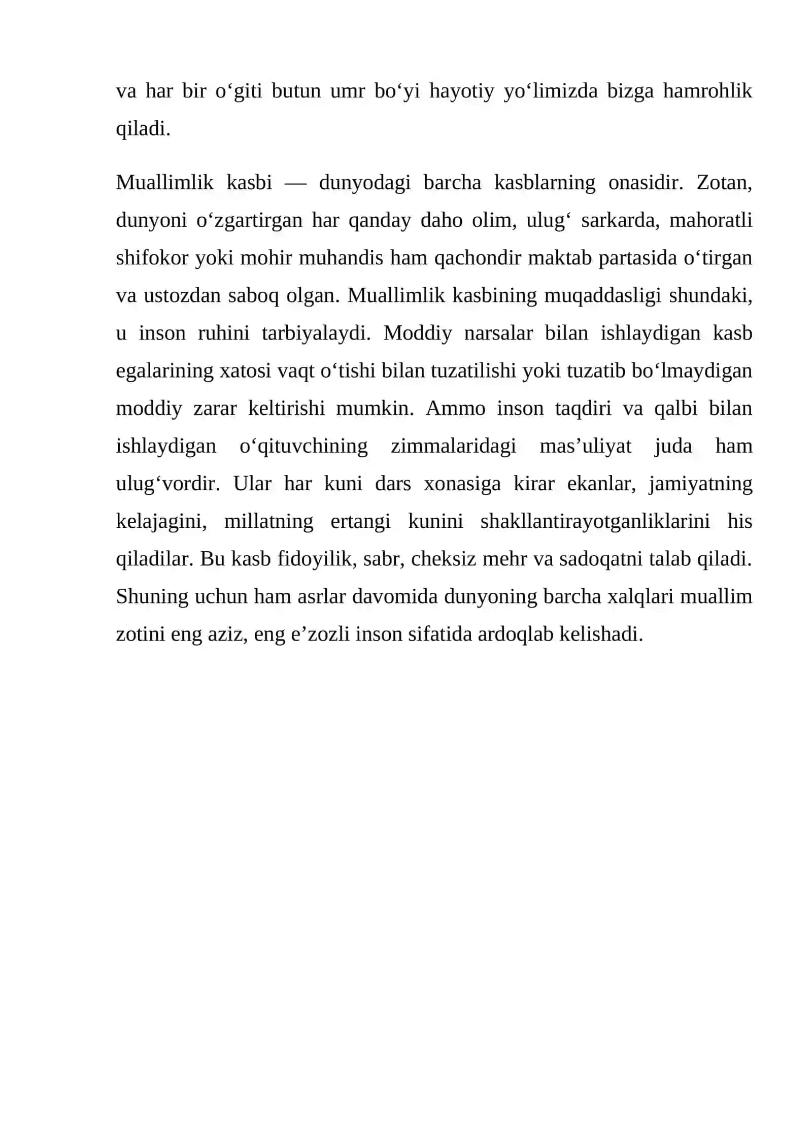 "Ta'zim sizga, aziz ustozlar!" 3