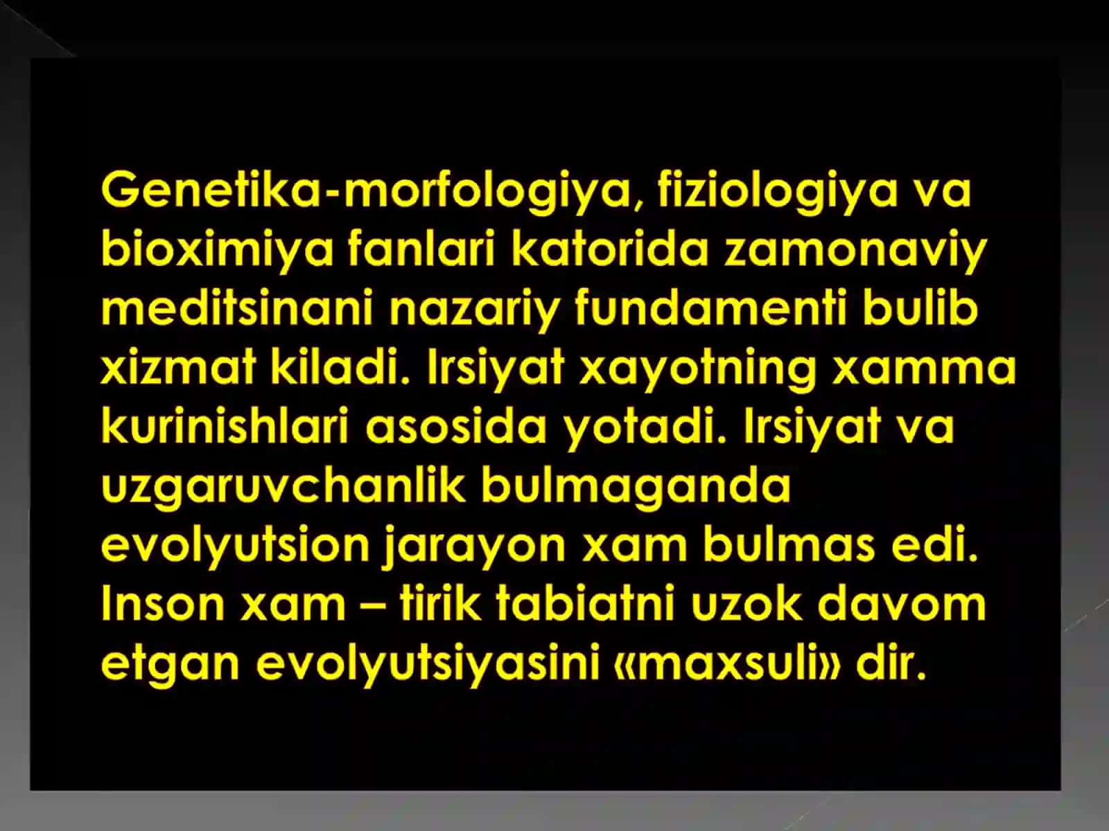 Odam genetikasi va tibbiy genetika 3