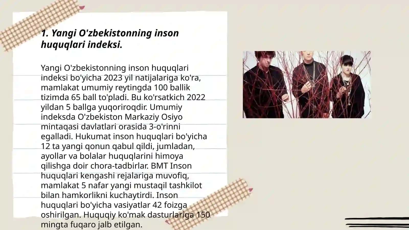 Yangi O'zbekistonning inson huquqlari indeksi 3