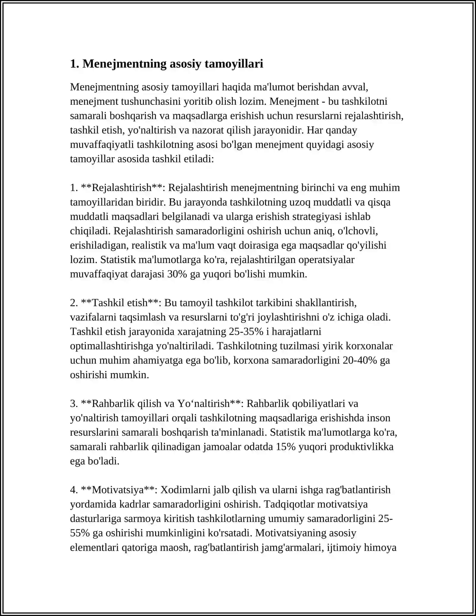 Mavzu: MENEJIR VA RAHBARLIK USULI.RAHBAR FAXILATLARI,RAHBAR MADANIYATI 3