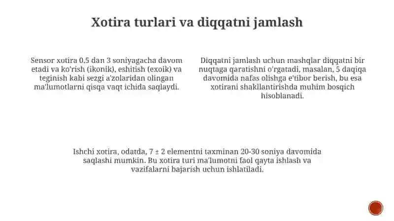 Xotira va diqqatni jamlash 3