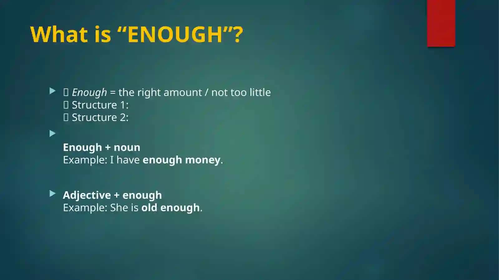 TOO and ENOUGH 3