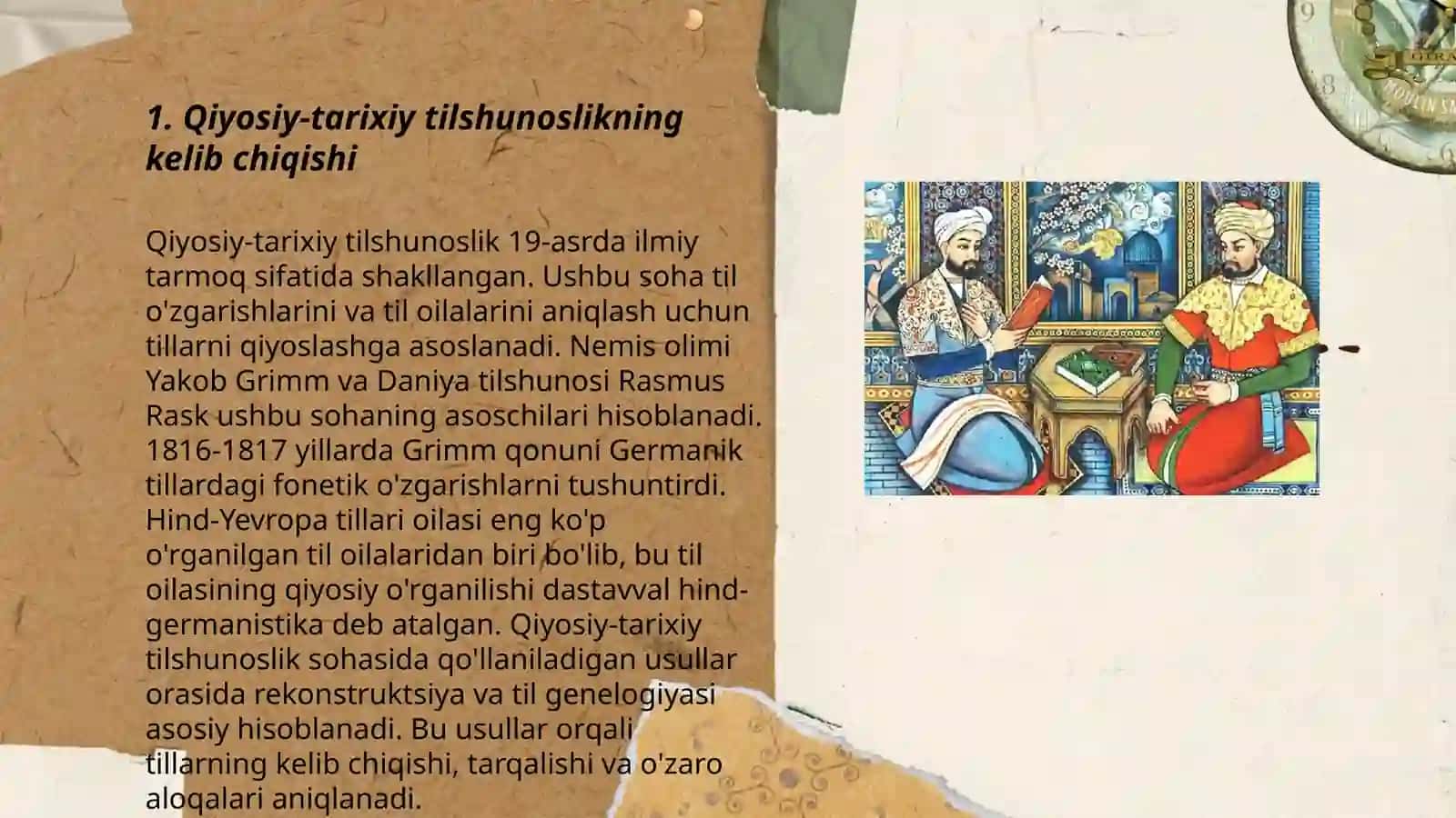 XIX asrda qiyosiy-tarixiy tilshunoslikning vujudga kelishi 3