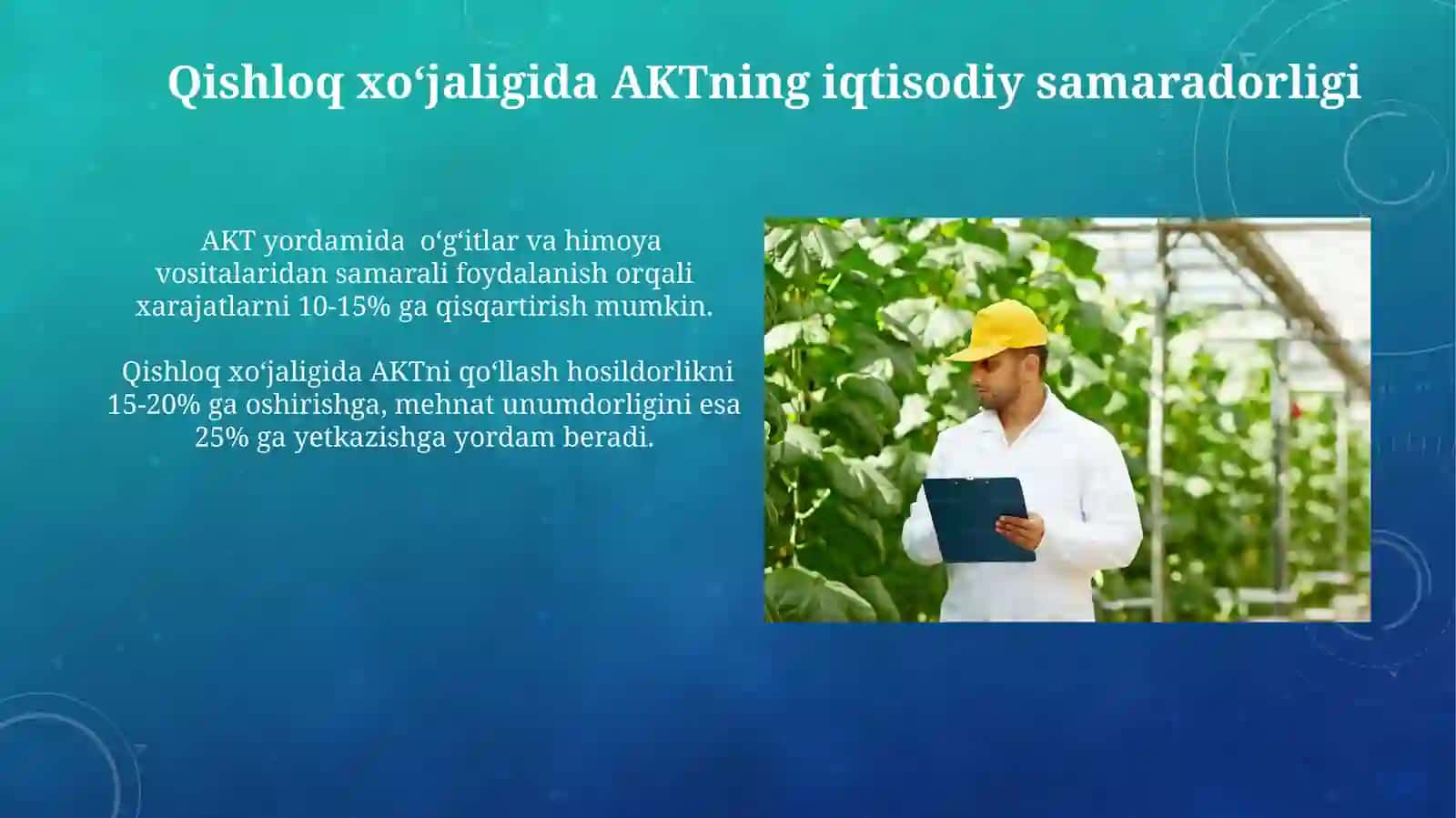 Qishloq xoʻjaligida Axborot kommunikatsion texnologiyalar fanining maqsadi va vazifalari 3