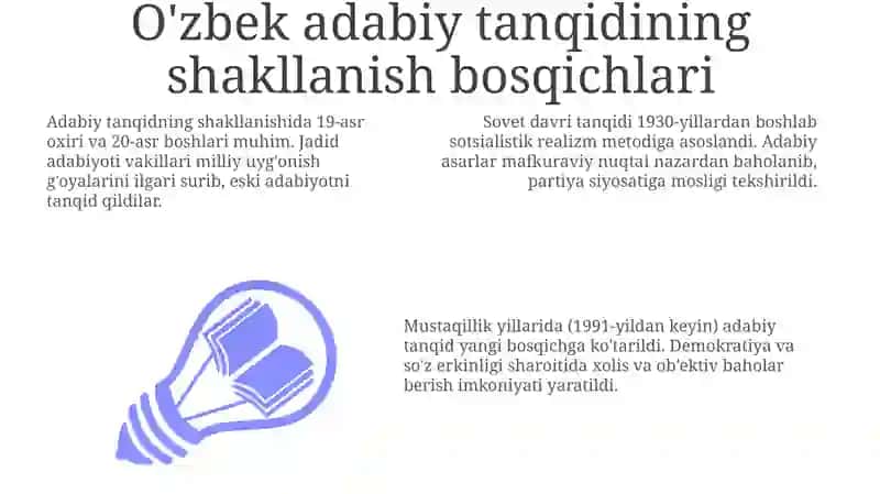 O'zbek adabiy tanqidchiligining paydo bo'lishi va shakllanishi 3