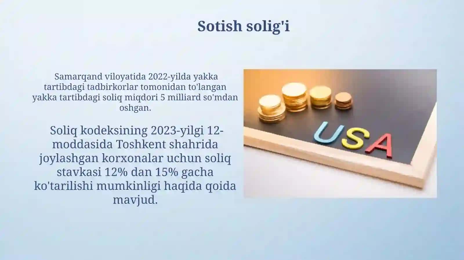 Chet el soliq tizimi AQSH davlati 3