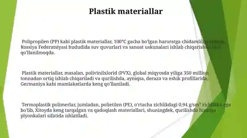 Konstruksiyalash materiallari 3