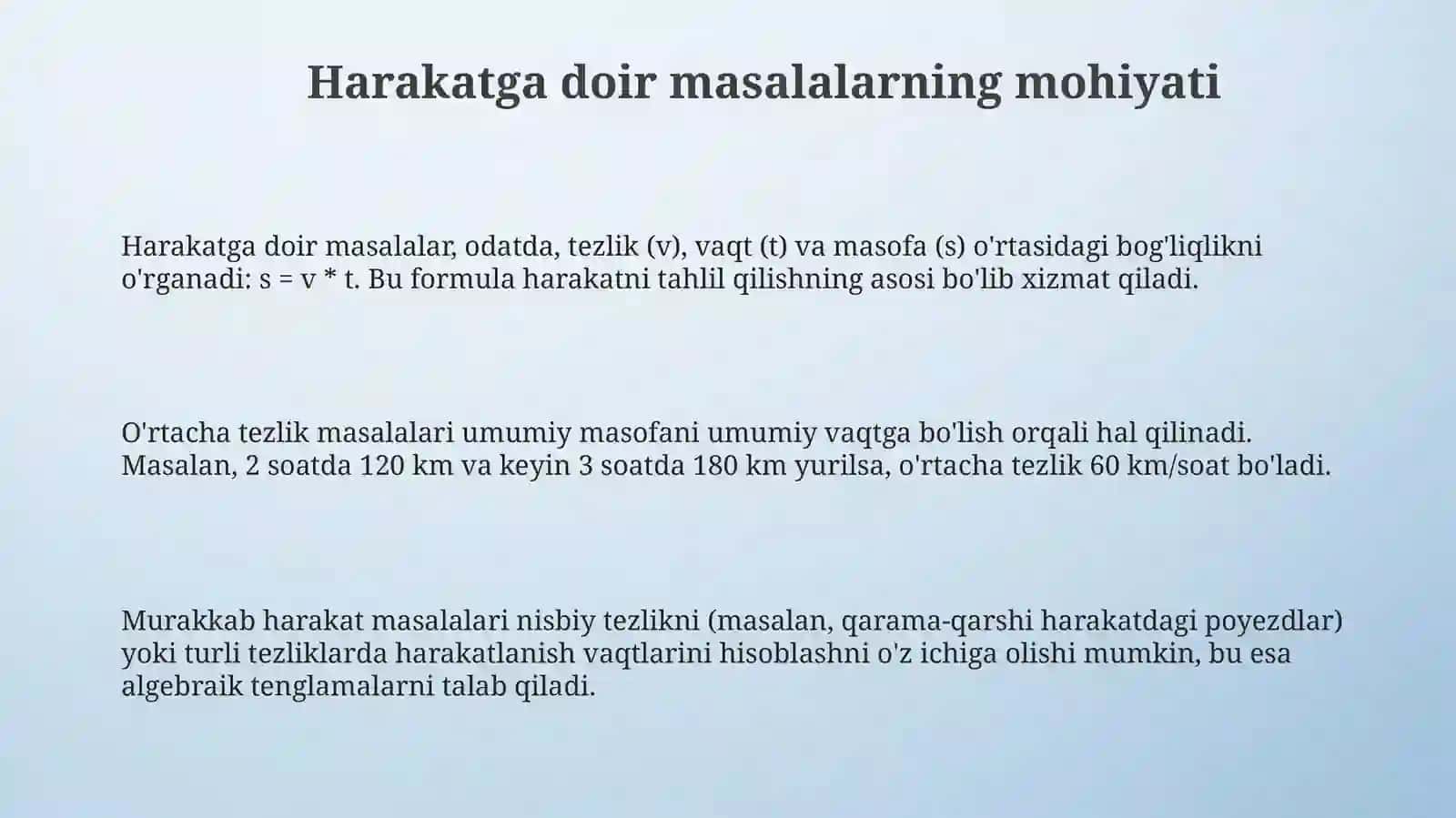 Harakatgadoirmasalalar 3