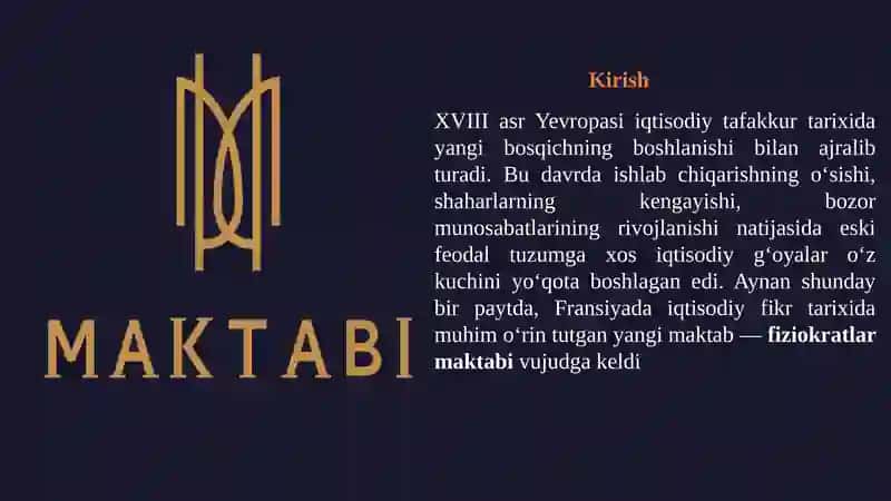 Fransua Kene va iqtisodiyotni boshqarishda davlatning roli haqidagi nazariy qarashlar 3