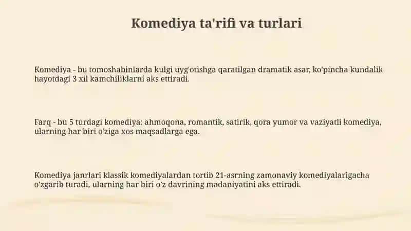 komediya va uning badiiy tahlili 3