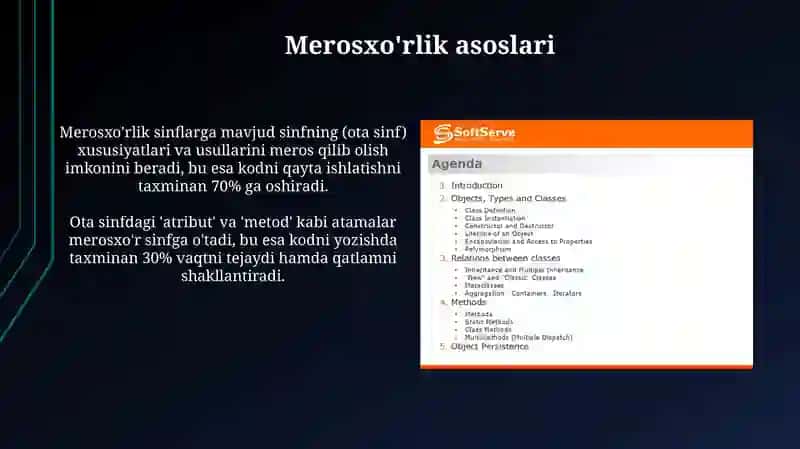 Pythonda meros olish va polimorfizmni qo‘llash 3