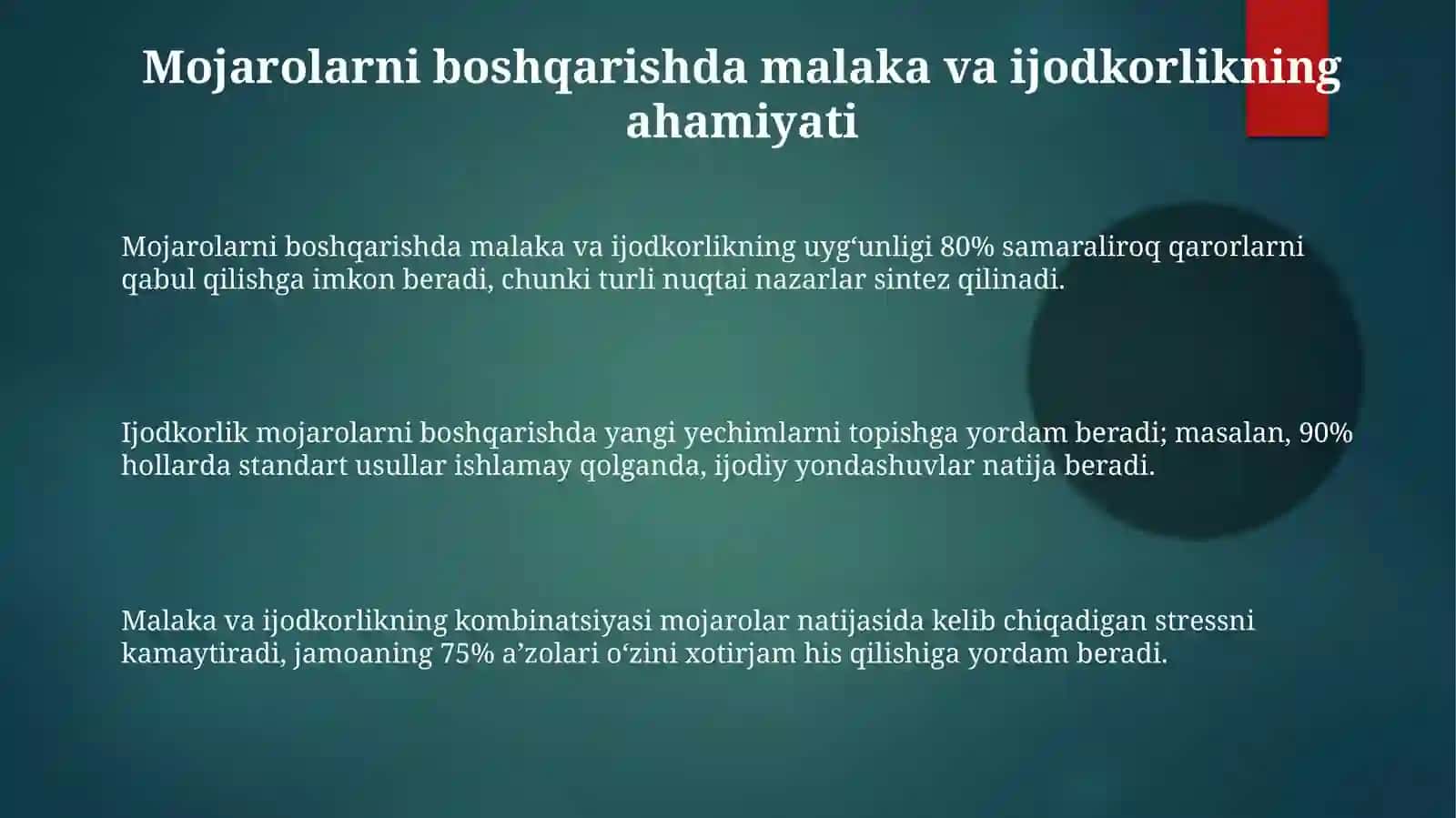 Nizolarni boshqarishda kompetentlikning kreativligi 3
