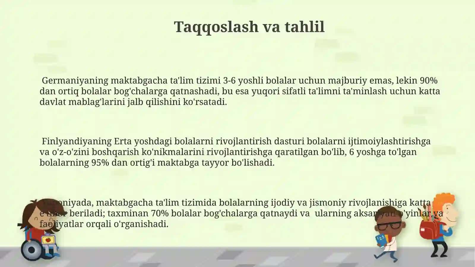 Xorijiy mamlakatlar maktabgacha taʼlim tizimi 3