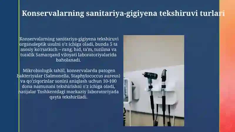 Konservalarning sanitariya-gigiyena tekshiruvi 3