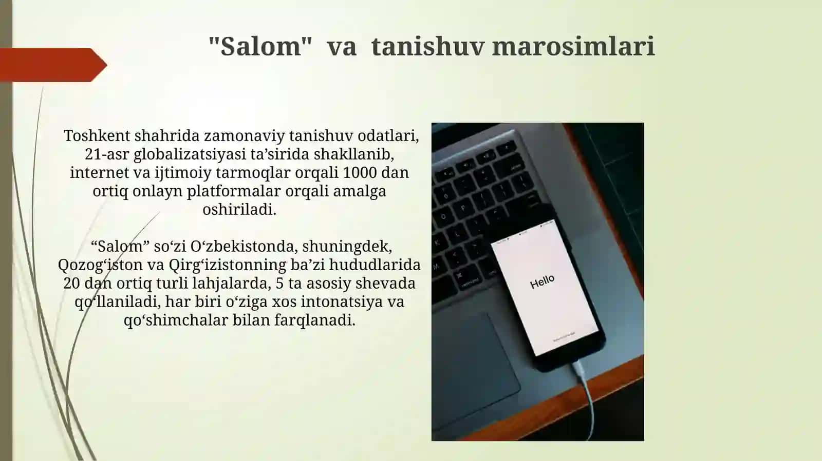 "Salom" va tanishuv marosimlari 3