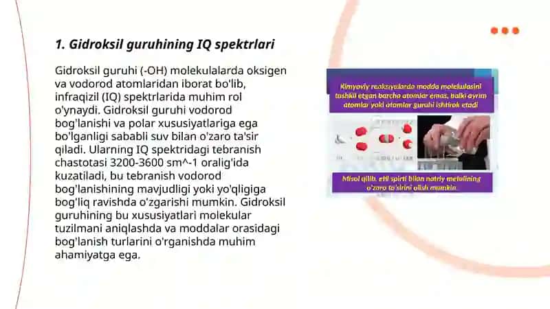 Gidroksil va karbonil guruhi tutgan birikmalarning IQ spektrlari 3