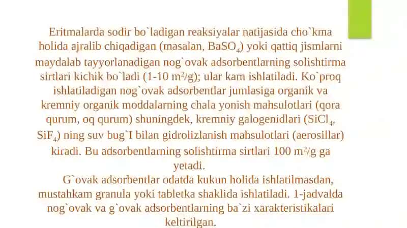 Adsorbentlar 3