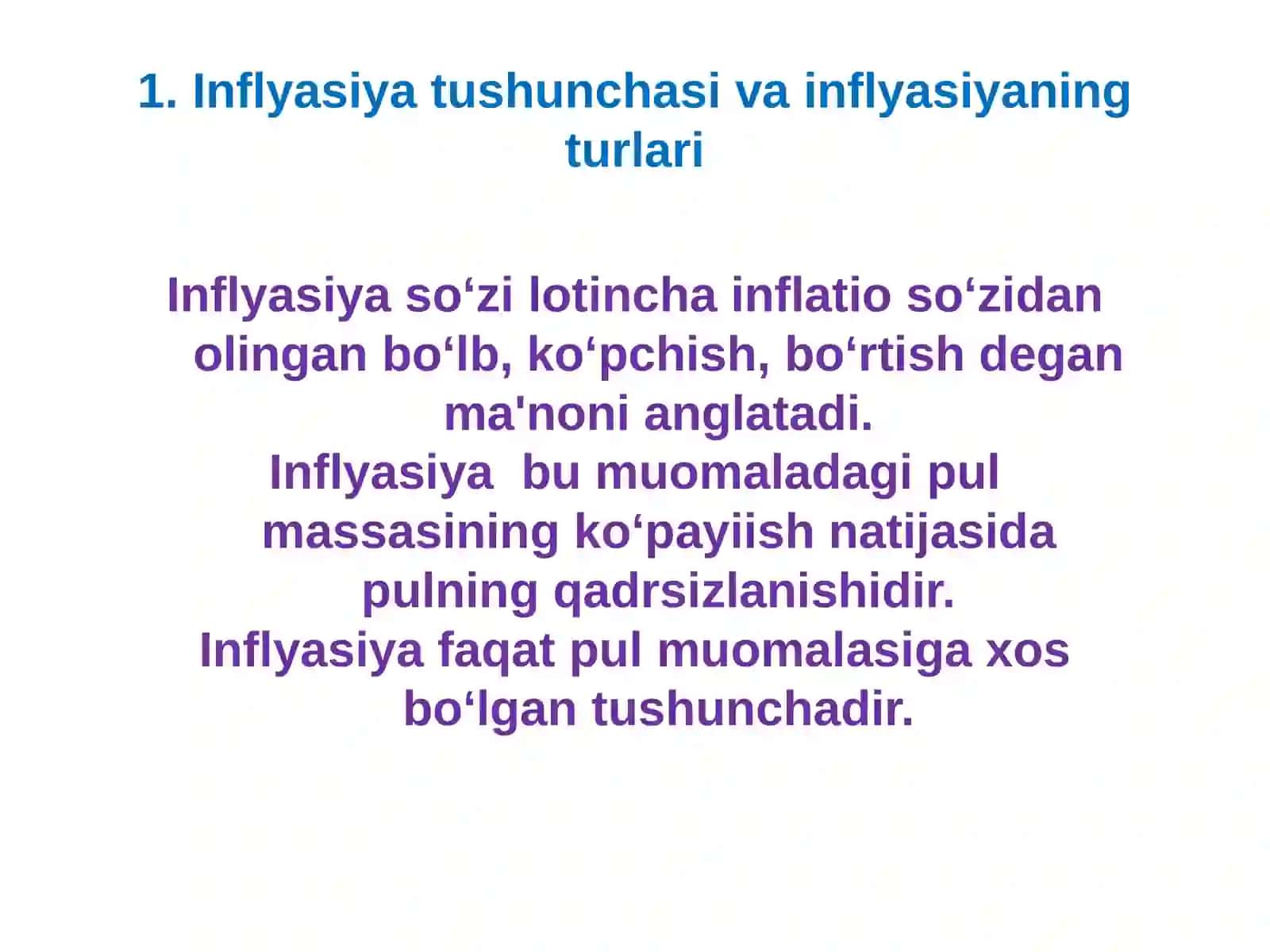 Inflyasiya va unga qarshi kurashish yo‘llari 3