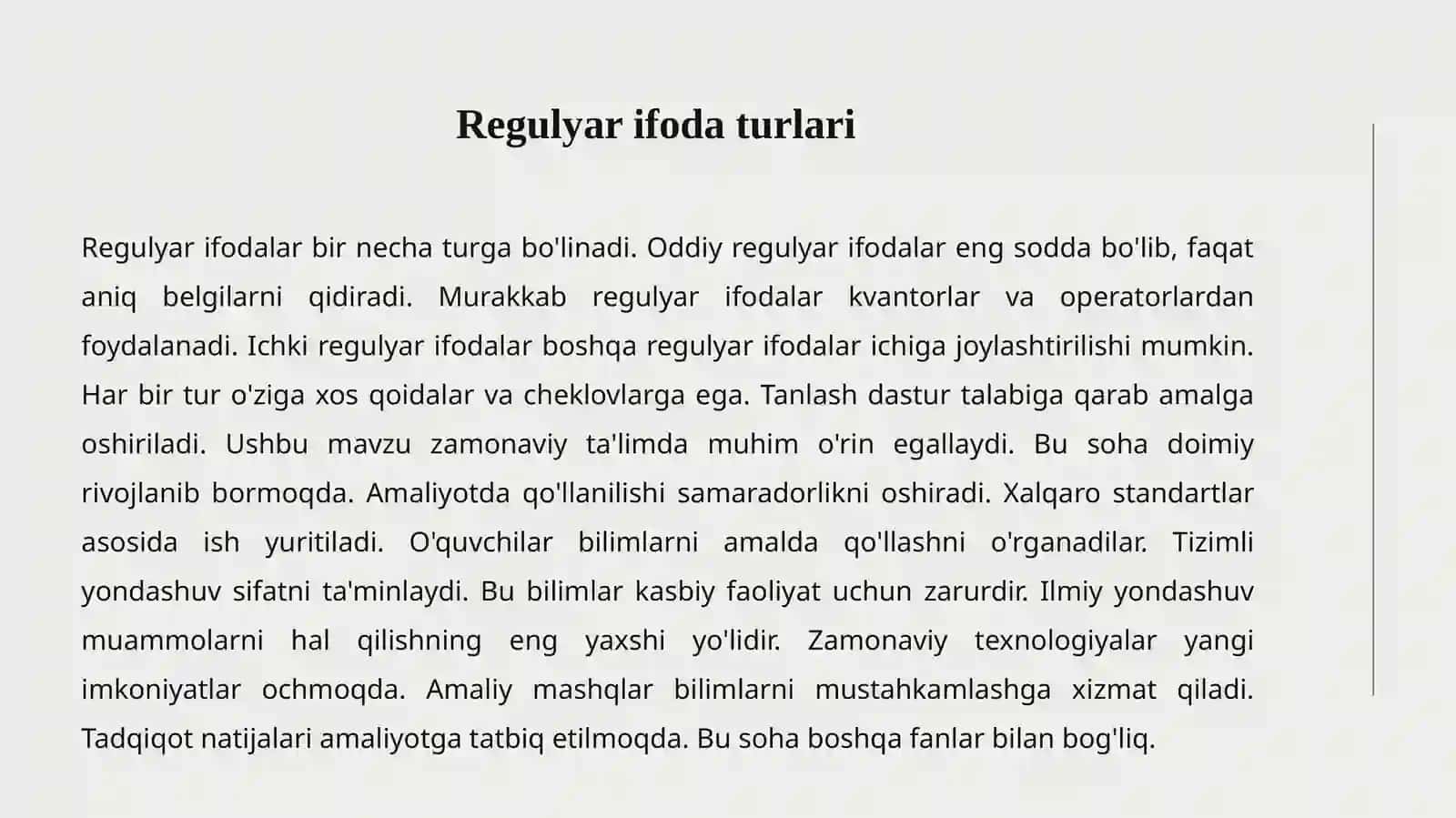Regulyar Ifodalar 3