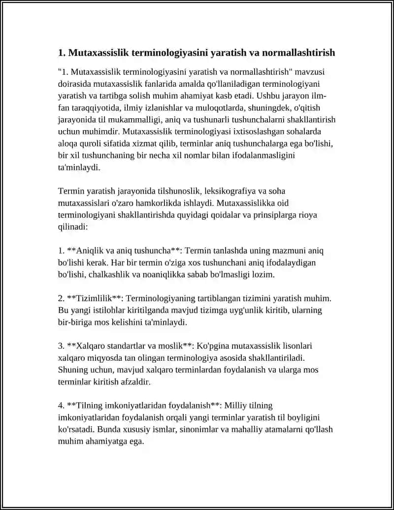 MUTAXASISLIKKA OID MATNLAR USTIDA ISHLASH 3