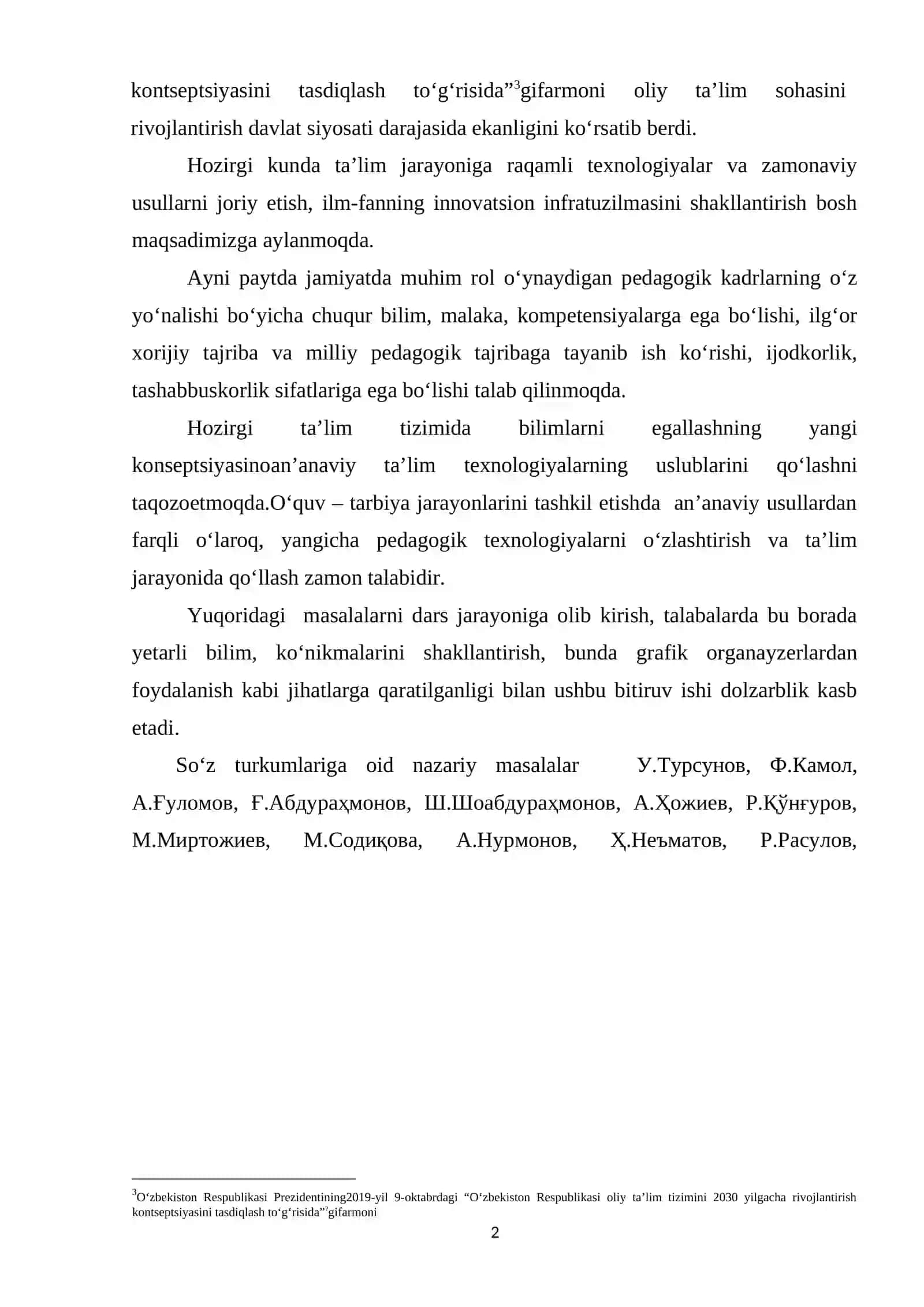 O`ZBEK TILIDA SO`Z TURKUMLARINI O`QITISHNING AMALIY ASOSLARI VA 4K 3