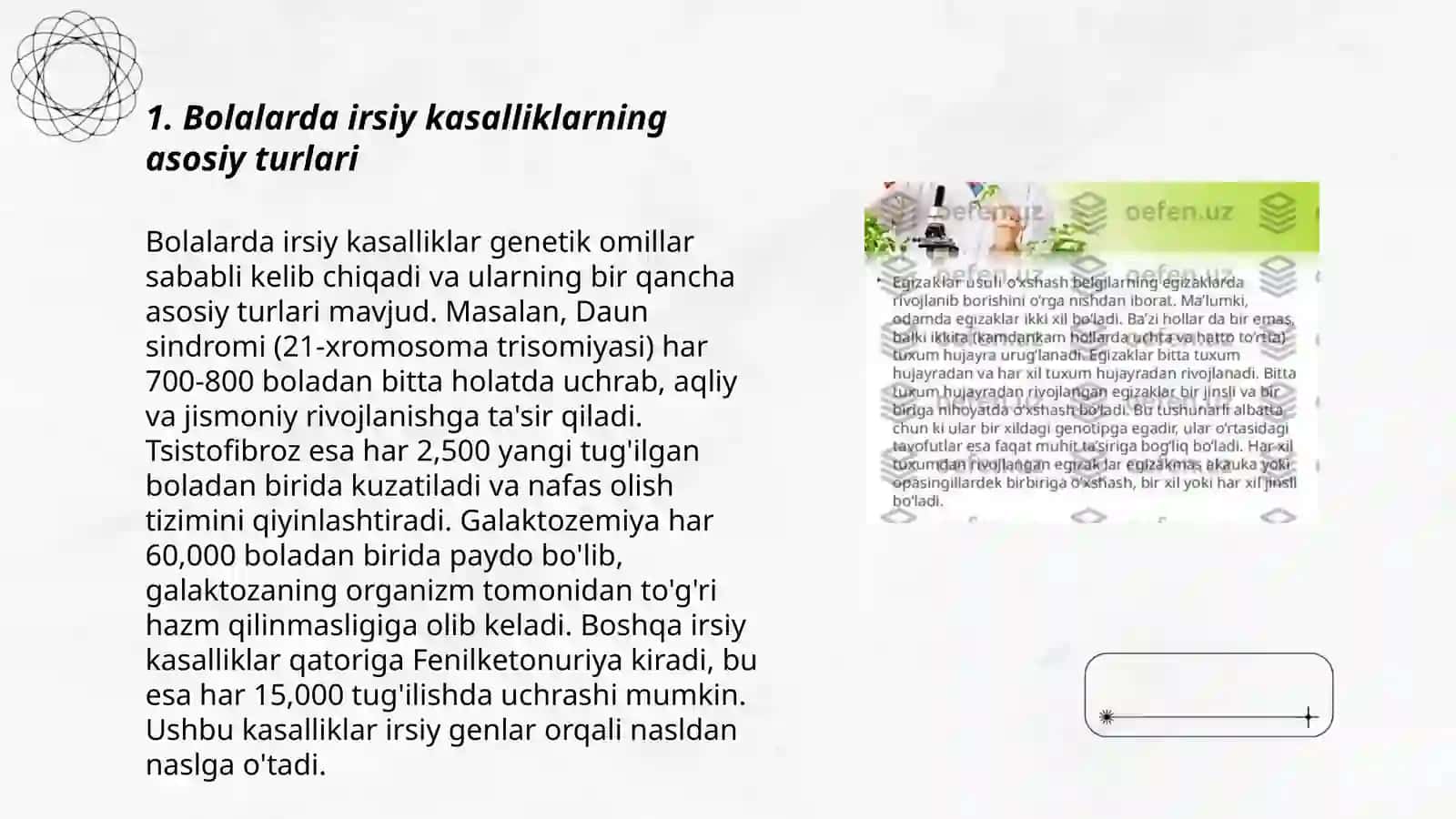 Bolalarda irsiy kasalliklar bilan kasallangan bolalarga pedagogik-psixologik ko’maklashish 3