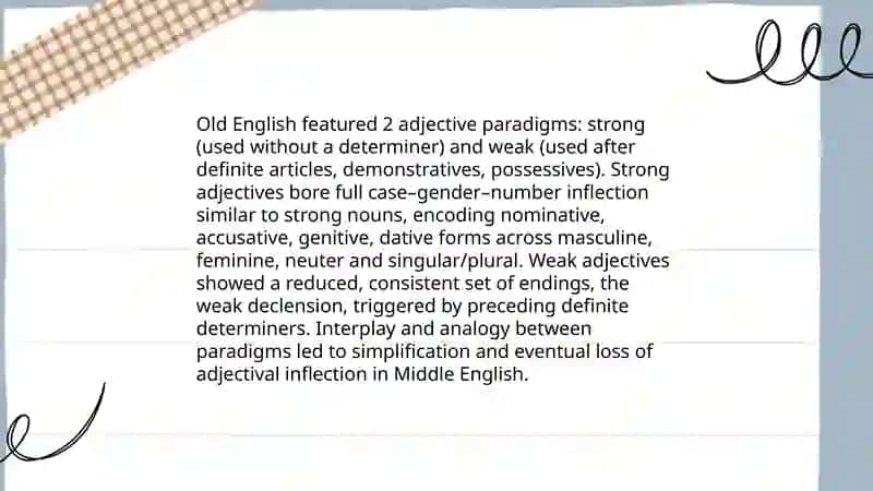 The Historical Development of Adjective Declensions 3