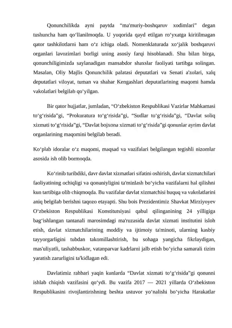 Mustaqillik Yillarida Davlat Boshqaruv Tizimida Amalga Oshirilgan Ishlohlar 3