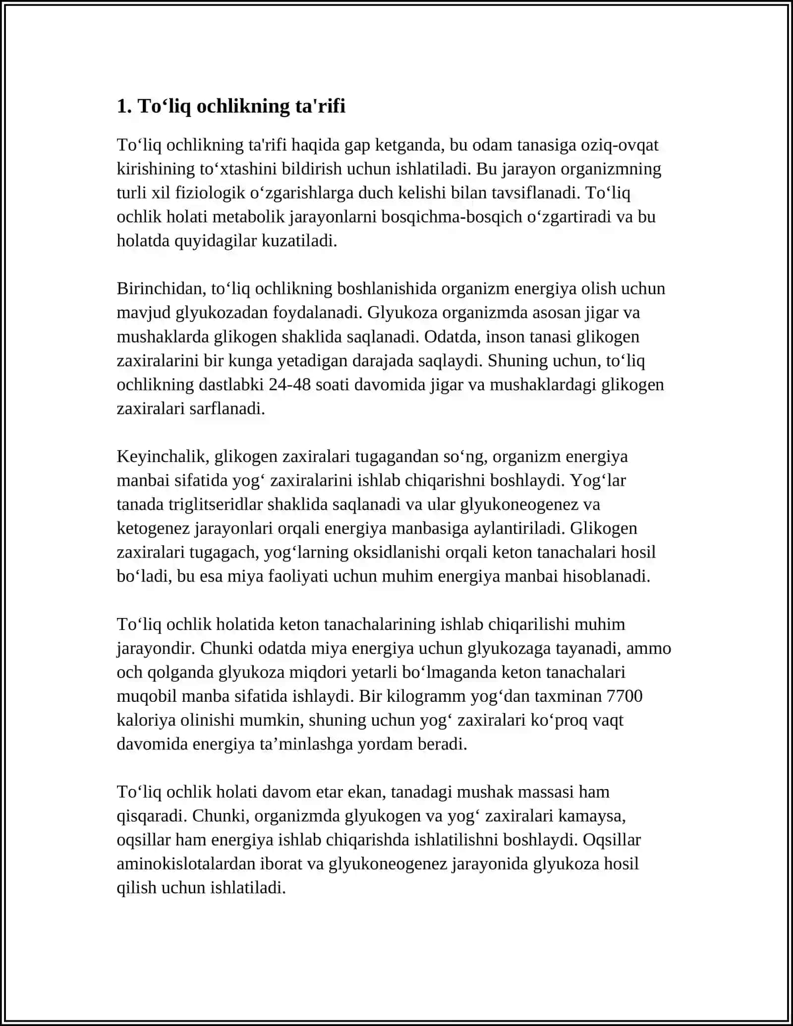 TOʻLIQ VA TOʻLIQ BOʻLMAGAN OCHLIK PATFIZIOLOGIYASI 3