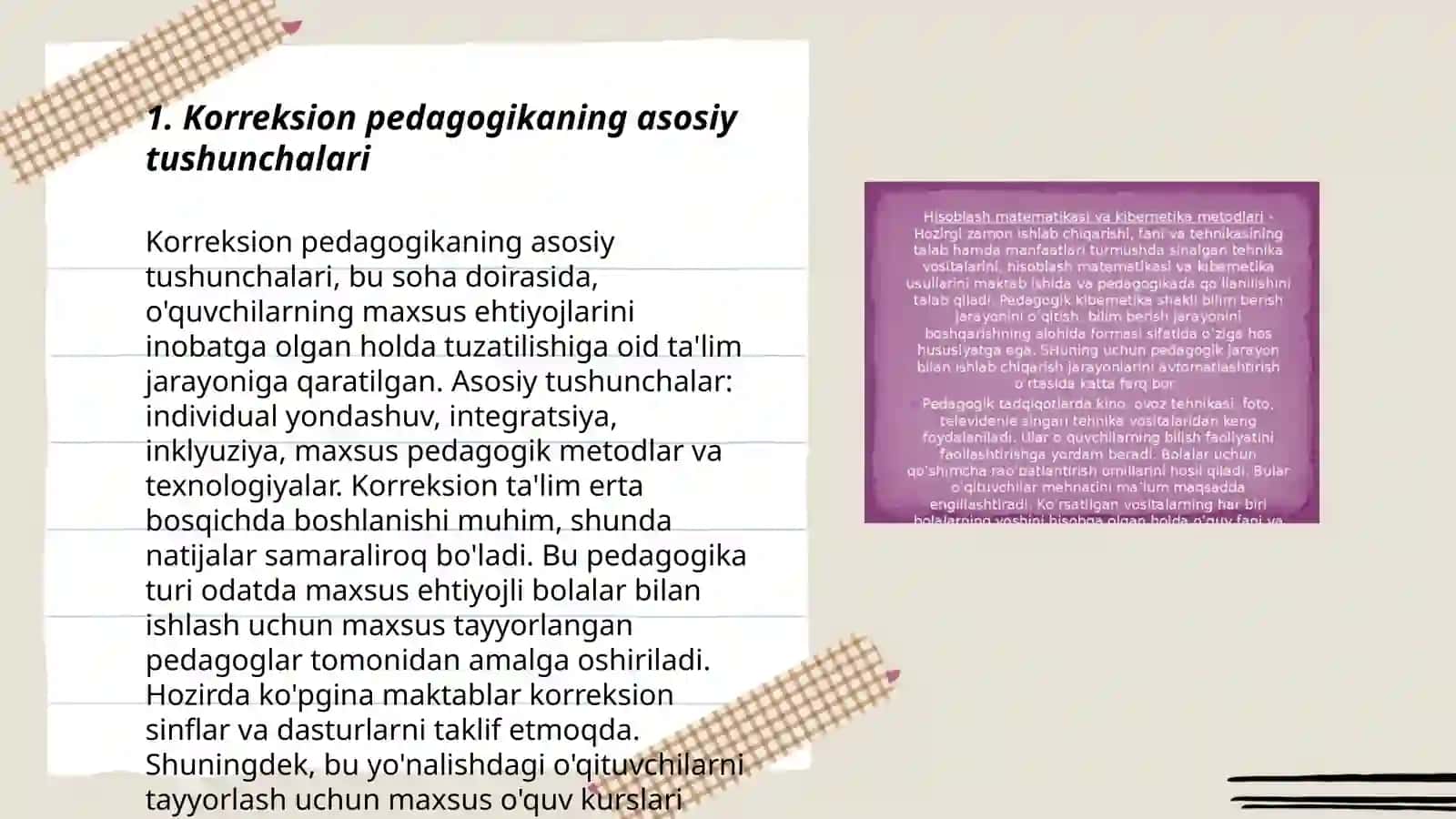 Korreksion pedagogikaning asosiy vazifalari tamoyillari va metodlari 3
