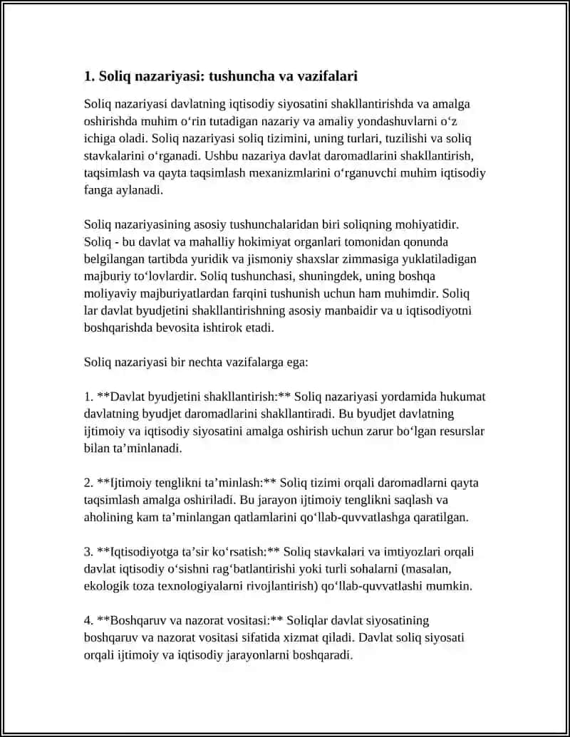 SOLIQ NAZARIYASI HAMDA SOLIQQA OID HUQUQBUZARLIK VA ULARNI SODIR ETGANLIGI UCHUN JAVOBGARLIK 3