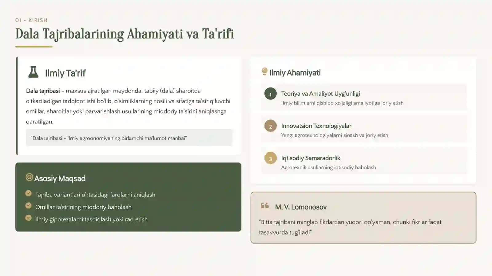 Qishloq xojaligida dala tajribalari metodlar 3