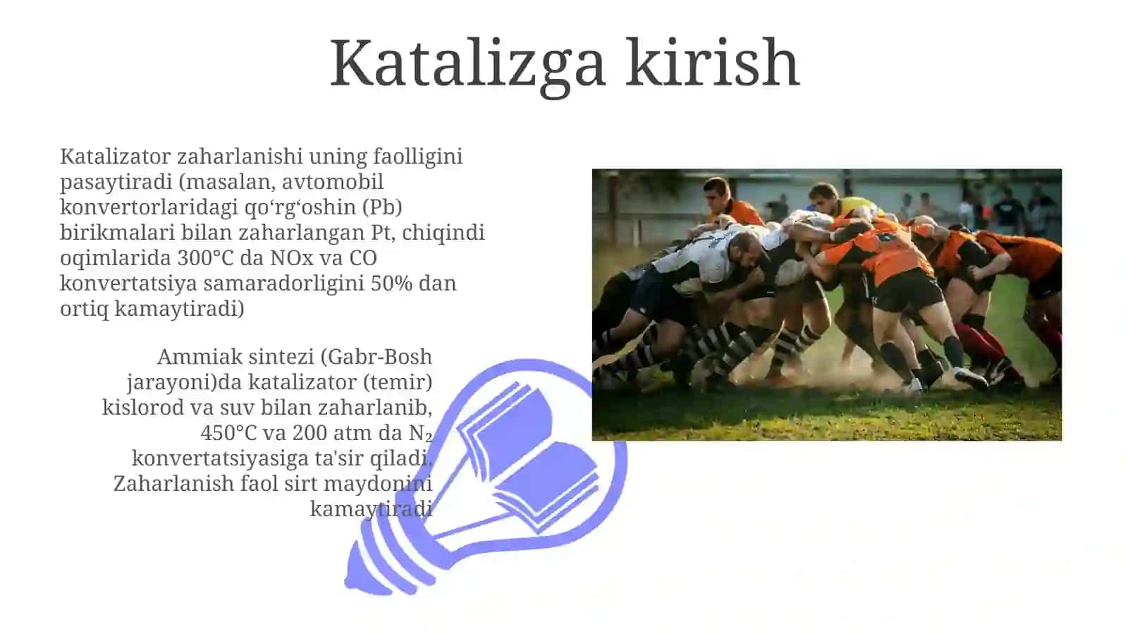 Katalizator zaharlanishi va tiklanishi 3