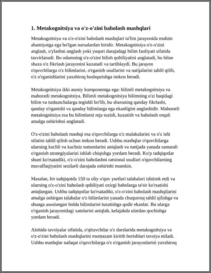 MUSTAQIL TA’LIM MAVZUSI: TAFAKKURNI RIVOJLANTIRUVCHI PSIXOLOGIK MASHG‘ULOTLAR 3